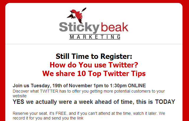 Stickybeak Newsletter 01